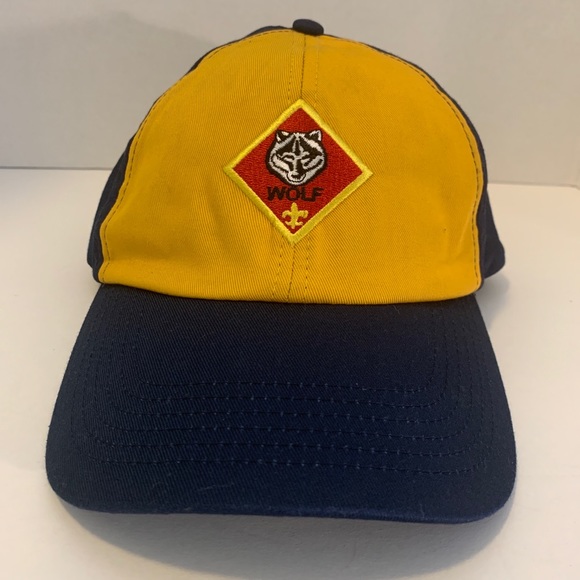 Wolf Cub Scouts Cap ~ Twill Snapback Adjustable Size M/L - Picture 1 of 16